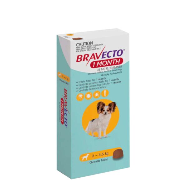 BRAVECTO 1 MES 01 / 2.0-4.5 KG
