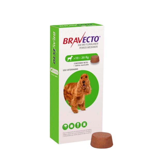 BRAVECTO. MEDIUM 500 mg 1X1 TAB