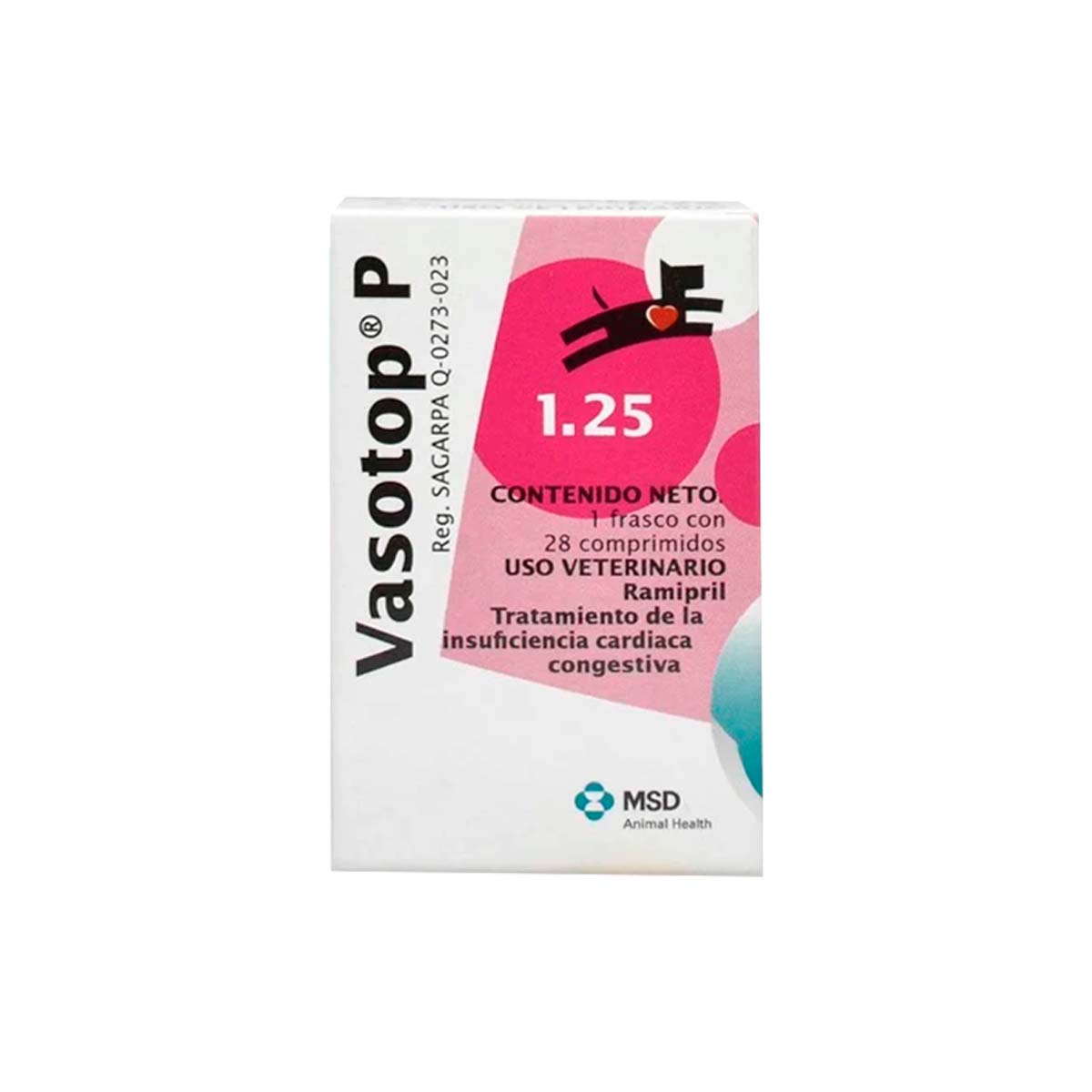 VASOTOP P 1.25 MG 28 TAB