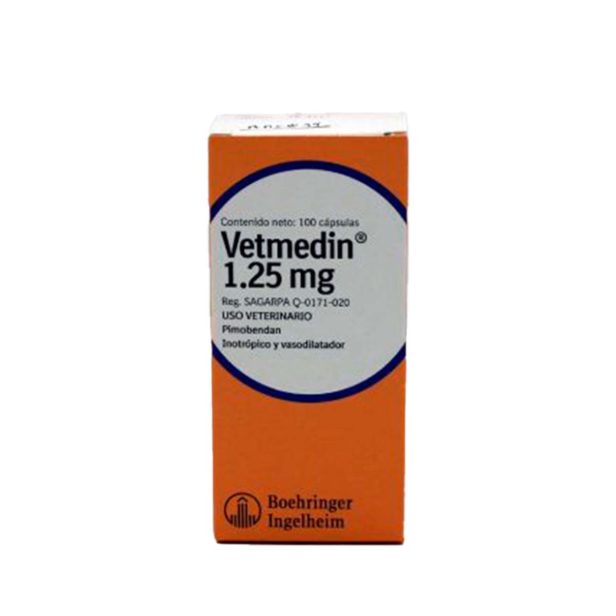 VETMEDIN 1.25 MG 100 CAP