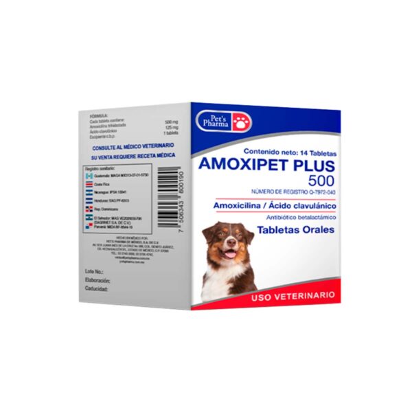 AMOXIPET PLUS 500 MG 14 TABS