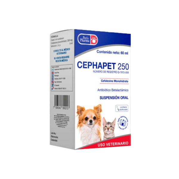 CEPHAPET 250 60 ML SUSP. ORAL