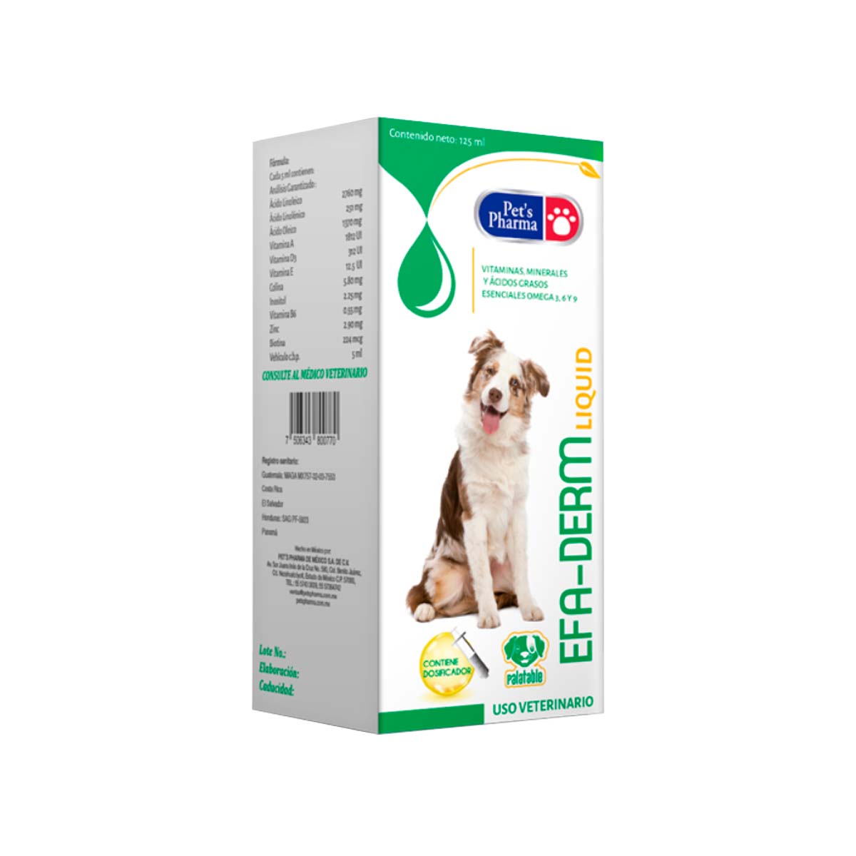 EFA DERM LIQUID 125 ML. PETS