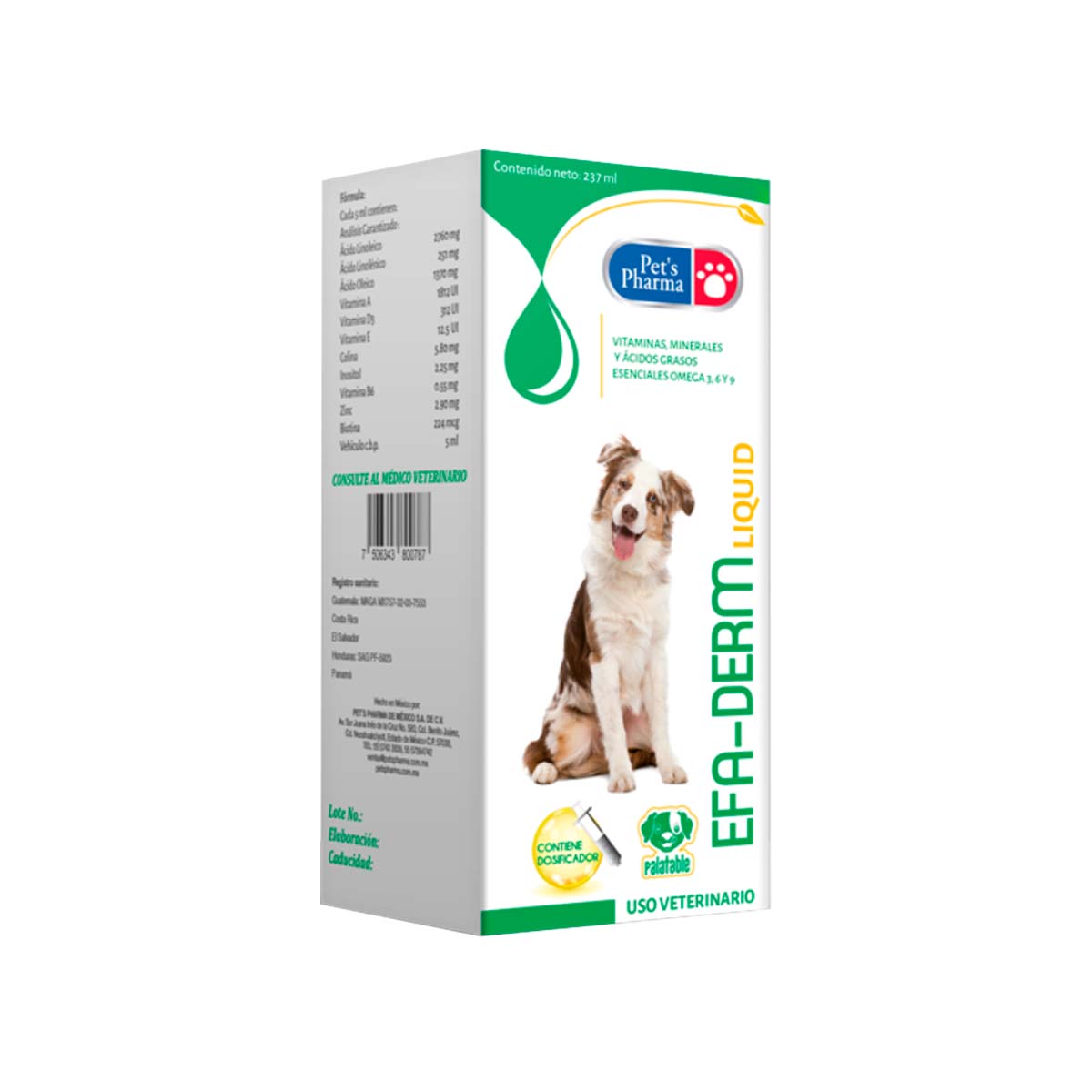 EFA DERM LIQUID 237 ML. PETS PH.