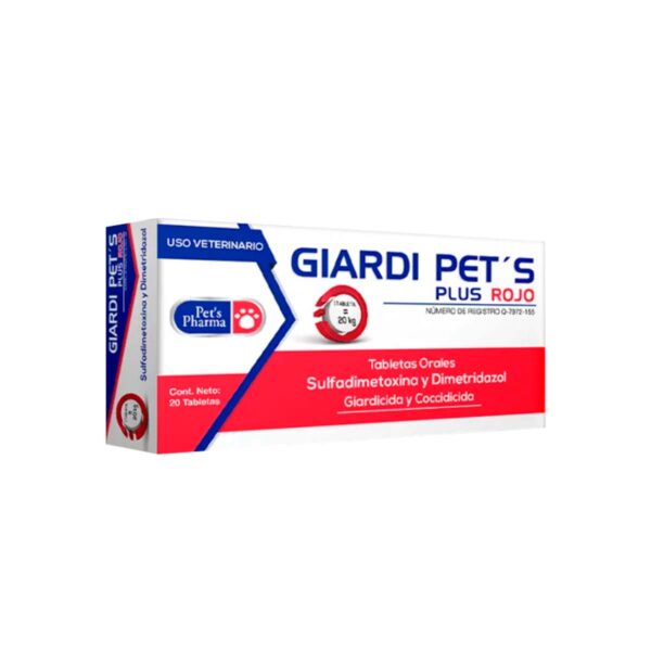 GIARDI PETS ROJO C/ 20 TAB