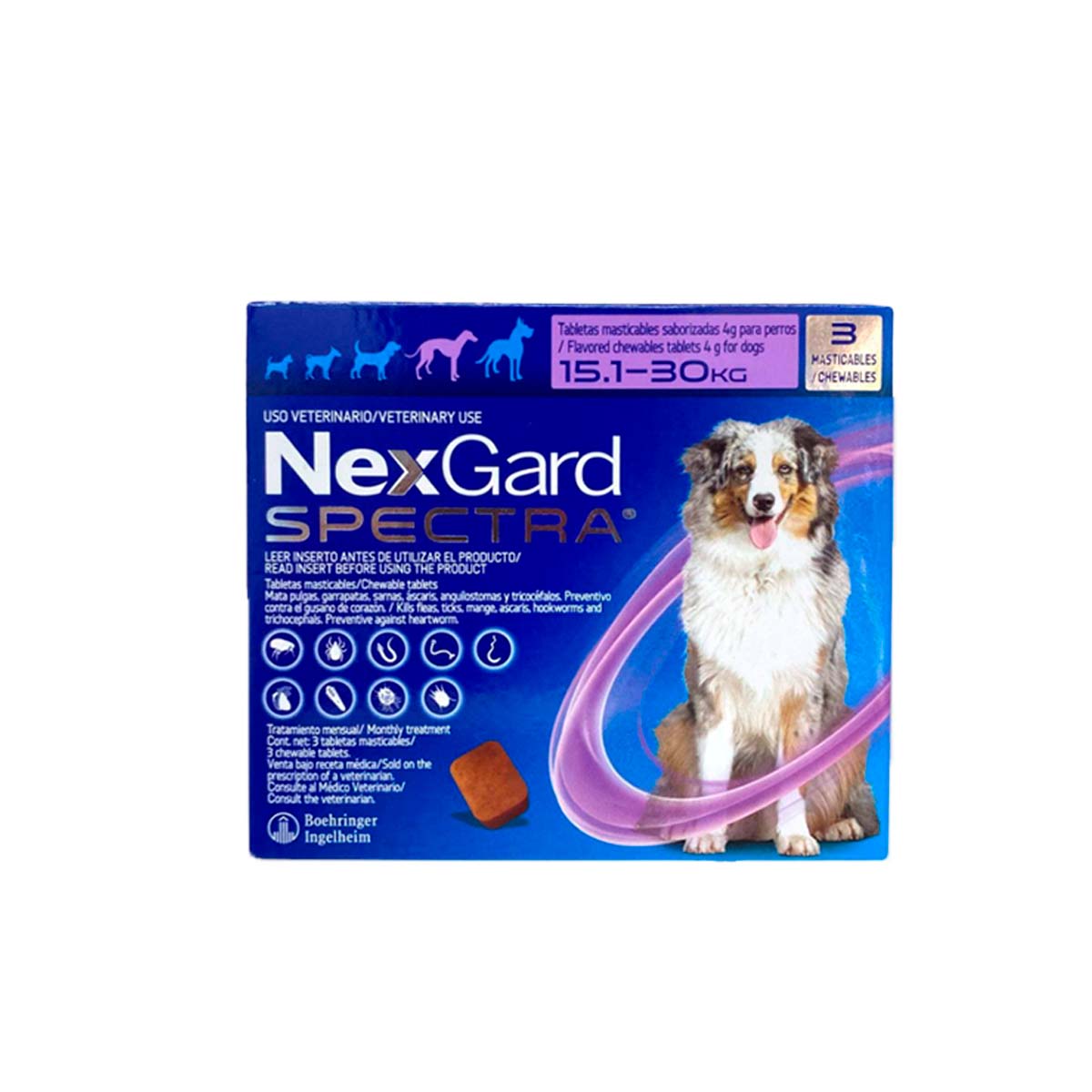 NEXGARD SPECTRA 3 PIP 03-GD (15.1-30 KG)