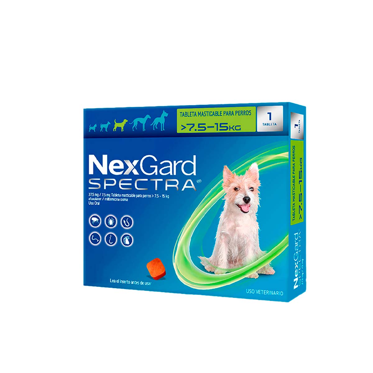 NEXGARD SPECTRA 1 PIP 02-MD (7.6-15 KG )