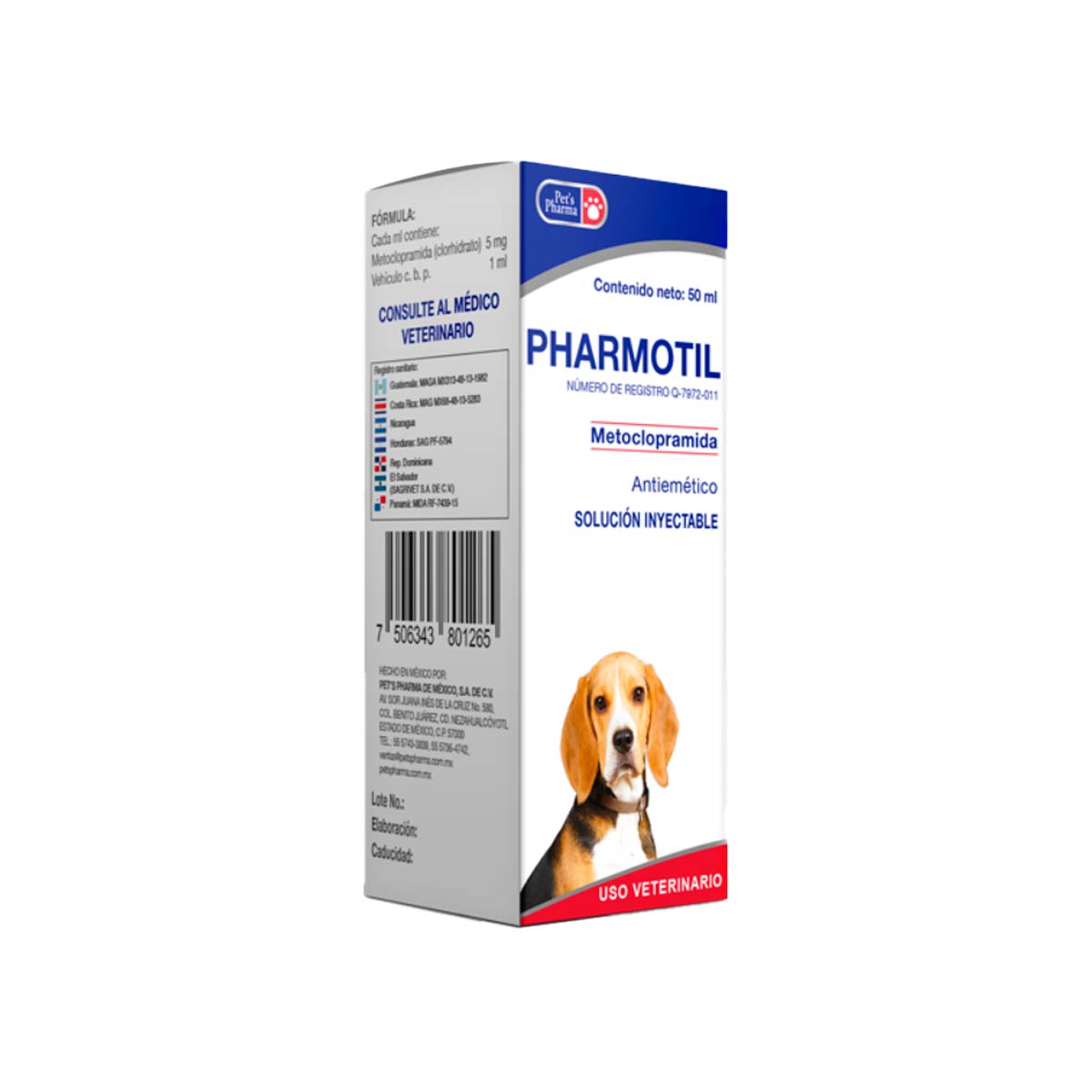 PHARMOTIL 50 ML SOLUCION INYECTABLE