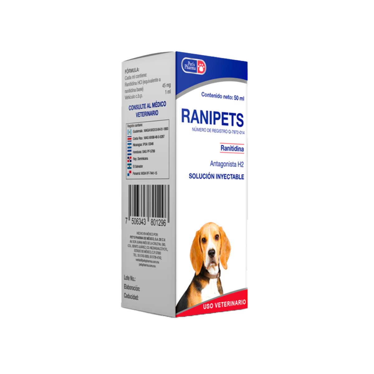RANIPETS 50 ML SOLUCION INYECTABLE
