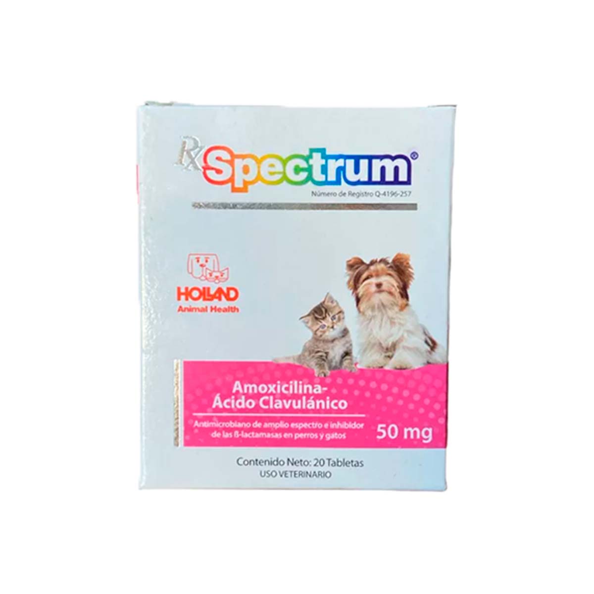 SPECTRUM AMOXICILINA+AC CLV 50 MG 20 TB