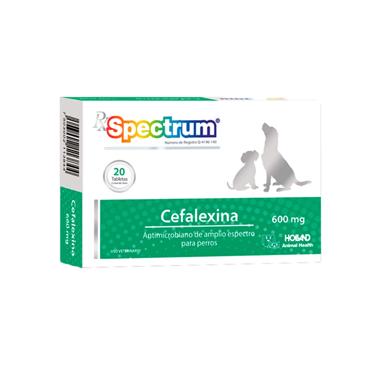 SPECTRUM CEFALEXINA 600 MG ( 20 TAB )