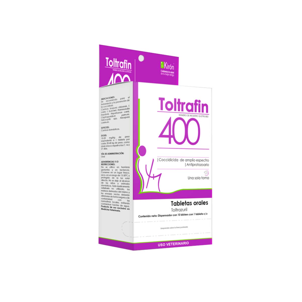TOLTRAFIN 400 EXHIBIDOR 10 TAB.