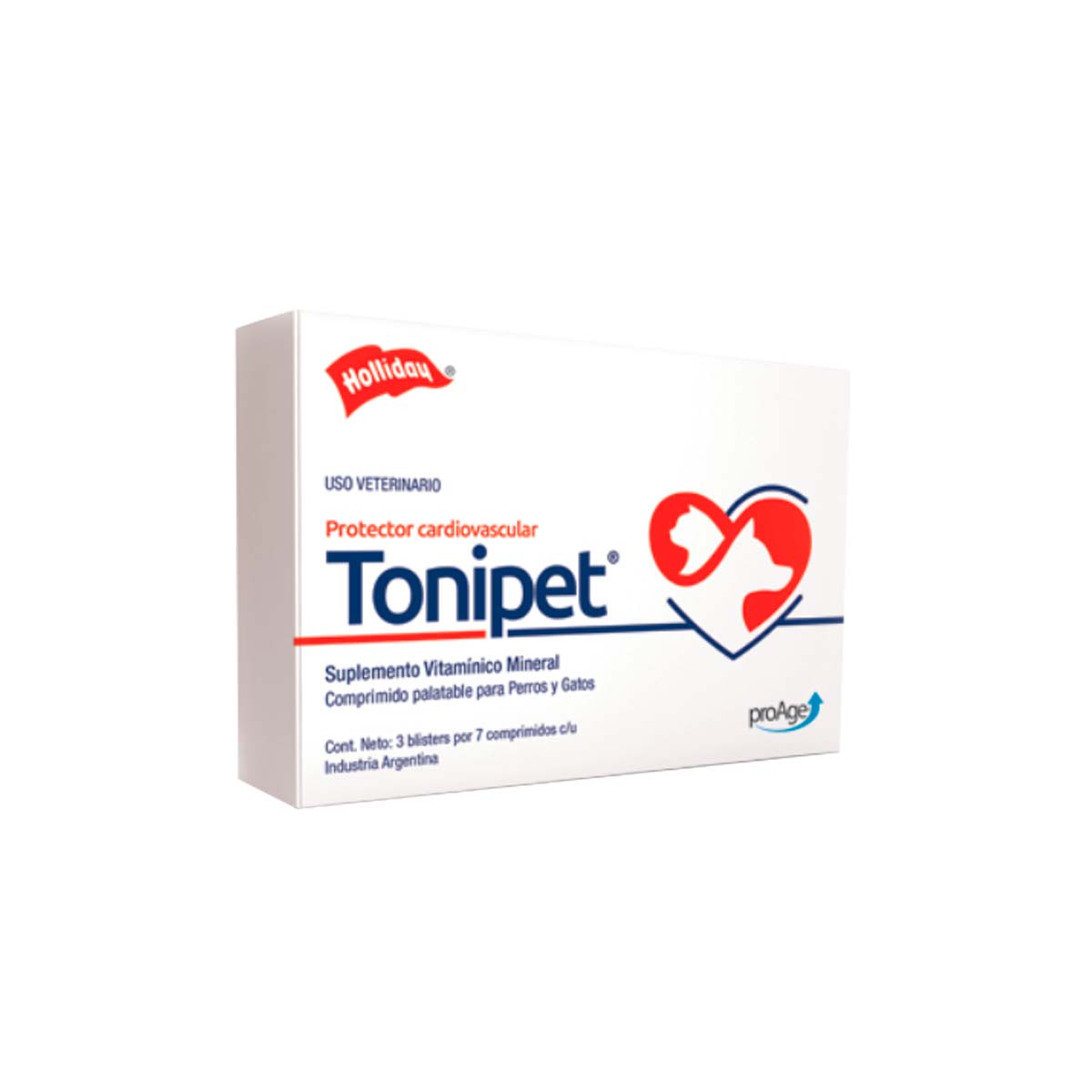 TONIPET 3 BLISTERS X 7 COMPRIMIDOS C/U