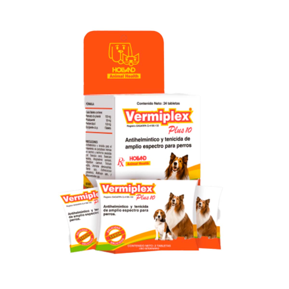 VERMIPLEX PLUS 10 KG 24 TAB EXHIBIDOR